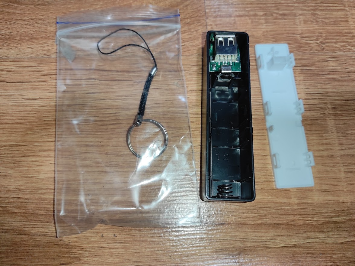 Корпус Power bank на 1 x 18650 Чорний / без акумулятора