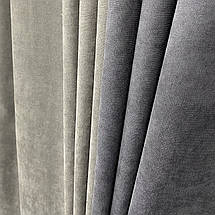 Штори мікровелюр Дует №450 графіт-сірий, фото 5