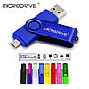 USB Флешка 2в1 128ГБ MicroUSB/USB 2.0 для телефону, комп'ютера OTG MicroDrive 128GB Білий, фото 8