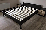 Двоспальне ліжко-160 Меблі-Сервіс Фантазія-Нью лдсп венге, фото 4