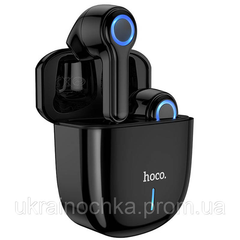Стильні Bluetooth V 5.0 навушники hoco ES 45 Чорні з активним шумопоглинанням Універсальні
