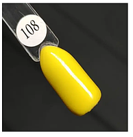 Гель лак для ногтей ярко желтый №108 Польша 8мл