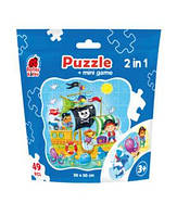 Пазли у мішечку Puzzle in stand-up pouch "2 in 1. Pirates", пак. 19*19см, ТМ Vladi Toys, Україна (16)