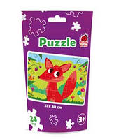 Пазли в мішечку Puzzle in stand-up pouch "Fox", пак. 20*13см, ТМ Vladi Toys, Україна (35)