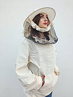 Куртка пчеловода с кольцами на резинке. Ткань бязь суровая. Состав: 100% хлопок