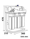 DO.WATER 400G-SA-1 система зворотного осмосу на 400 гал/добу з  насосом, фото 3