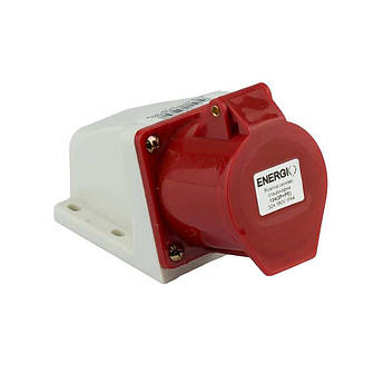 Розетка силова стаціонарна ENERGIO 124 (3P+PE) 32A 380V IP44