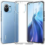 Прозорий силіконовий чохол для Xiaomi Mi 11 Lite, фото 2