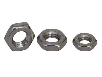 ГАЙКА ШЕСТИГРАННА НИЗЬКА DIN 439 З НЕРЖАВІЮЧОЇ СТАЛІ