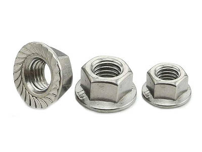 ГАЙКА З ФЛАНЦЕМ DIN 6923 З НЕРЖАВІЮЧОЇ СТАЛІ