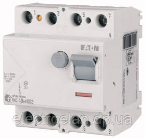 Пристрій захисного роз’ єднання УЗО EATON 4п 40A HNC-40/4/003 30mA 194694