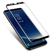 Вигнуте захисне 3D скло для Samsung Galaxy S8 Plus S8+ чорне