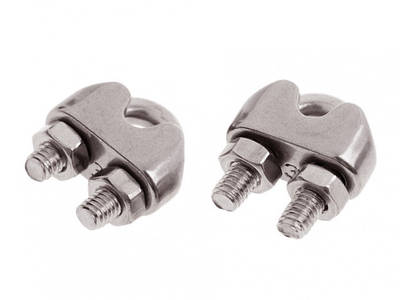 ЗАТИСКАЧ ДЛЯ ТРОСА DIN 741 З НЕРЖАВІЮЧОЇ СТАЛІ