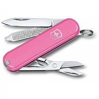 Ніж-брелок Victorinox Classic SD Colors, Cherry Blossom, Gift Box (0.6223.51G) 7 функцій, 58 мм, рожевий