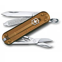 Нож-брелок Victorinox Classic SD Transparent Colors (0.6223.T55G) 7 функций, 58 мм, Gift Box