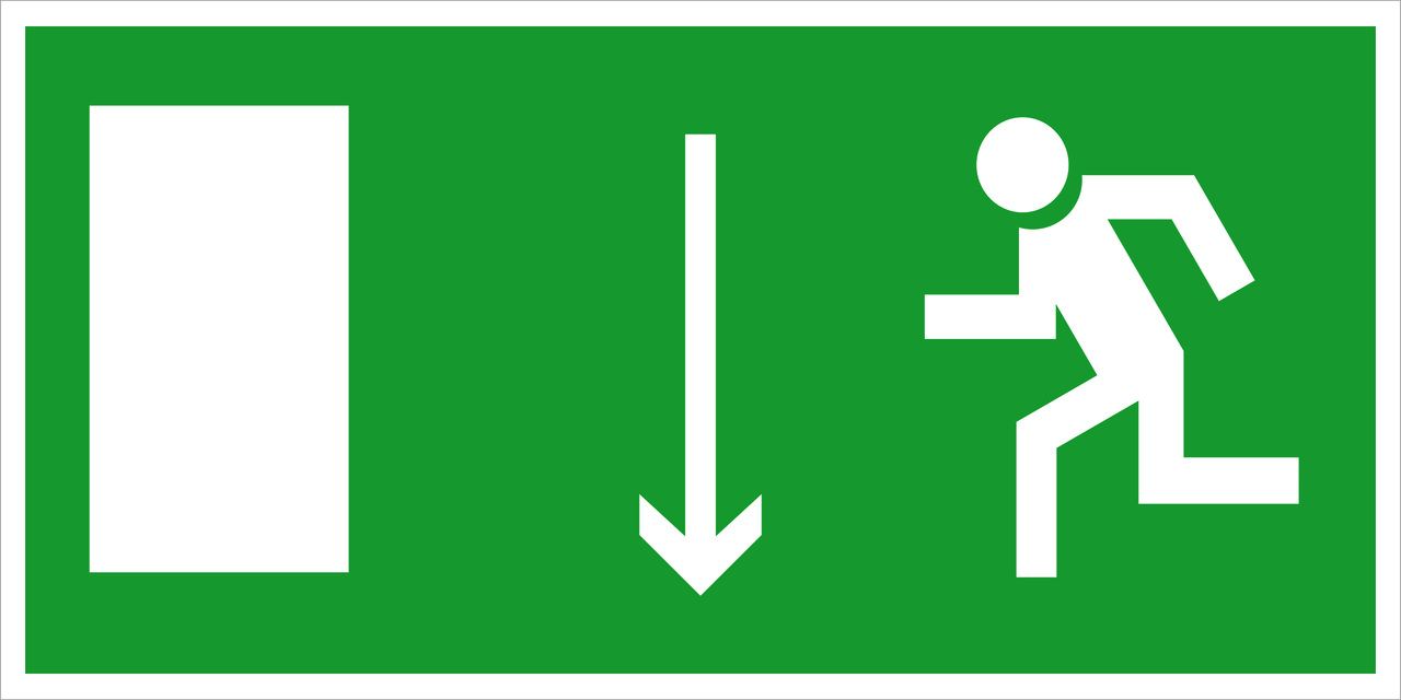 Покажчик двері евакуаційного виходу (правосторонній, лівосторонній)