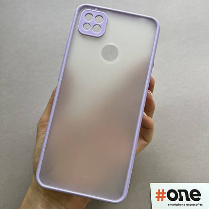 Чохол для Xiaomi Redmi 9C з кольоровими кнопками із захистом для камери чохол на сяомі редмі 9с бузковий TCB, фото 1