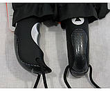 Чоловіча парасолька напівавтомат 10 спиць антивітер карбон епонж чоловічий зонт, фото 2