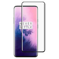 Изогнутое защитное 3D стекло для OnePlus 7T Pro черное