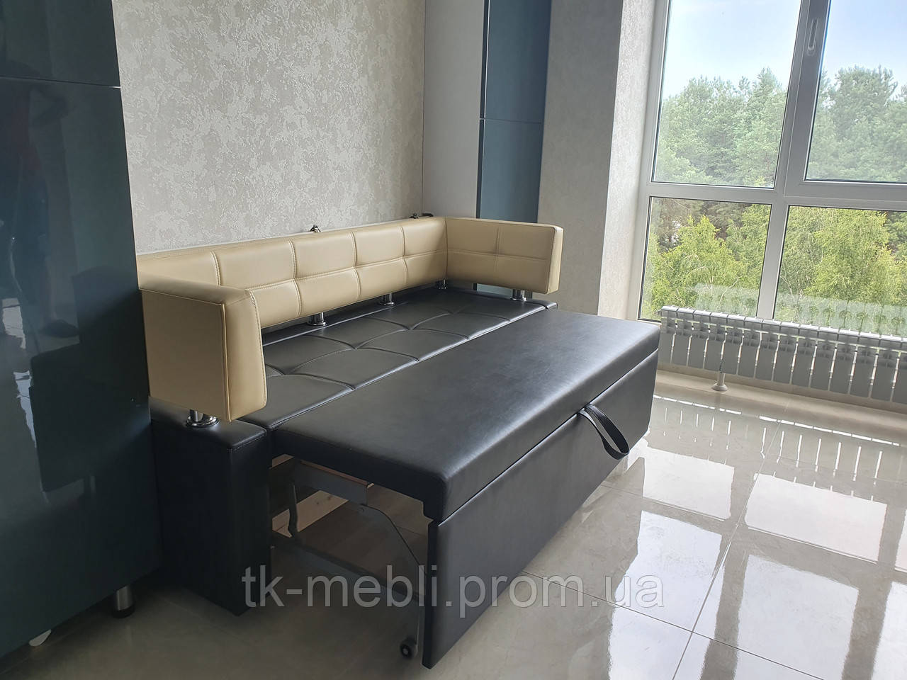 Мягкий диван для кухни со спальным местом Бест D (изготовление под размер заказчика) - фото 9 - id-p1623965723