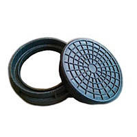 Люк міні (кришка колодязя) чорний д. 315мм