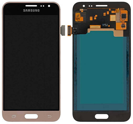 Дисплей Samsung Galaxy J3 J320 2016 с тачскрином, оригинал 100% Service Pack, Gold, фото 2