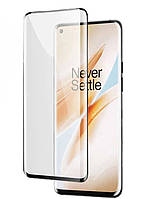 Изогнутое защитное 3D стекло для OnePlus 8 черное