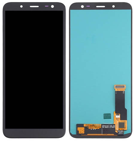 Дисплей Samsung Galaxy J6 J600 с тачскрином, оригинал 100% Service Pack, Black, фото 2