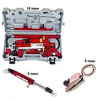 Комплект - Растяжка гидравлическая 10 т +стяжка рихтовочная 5 т + Захват для кузовных работ