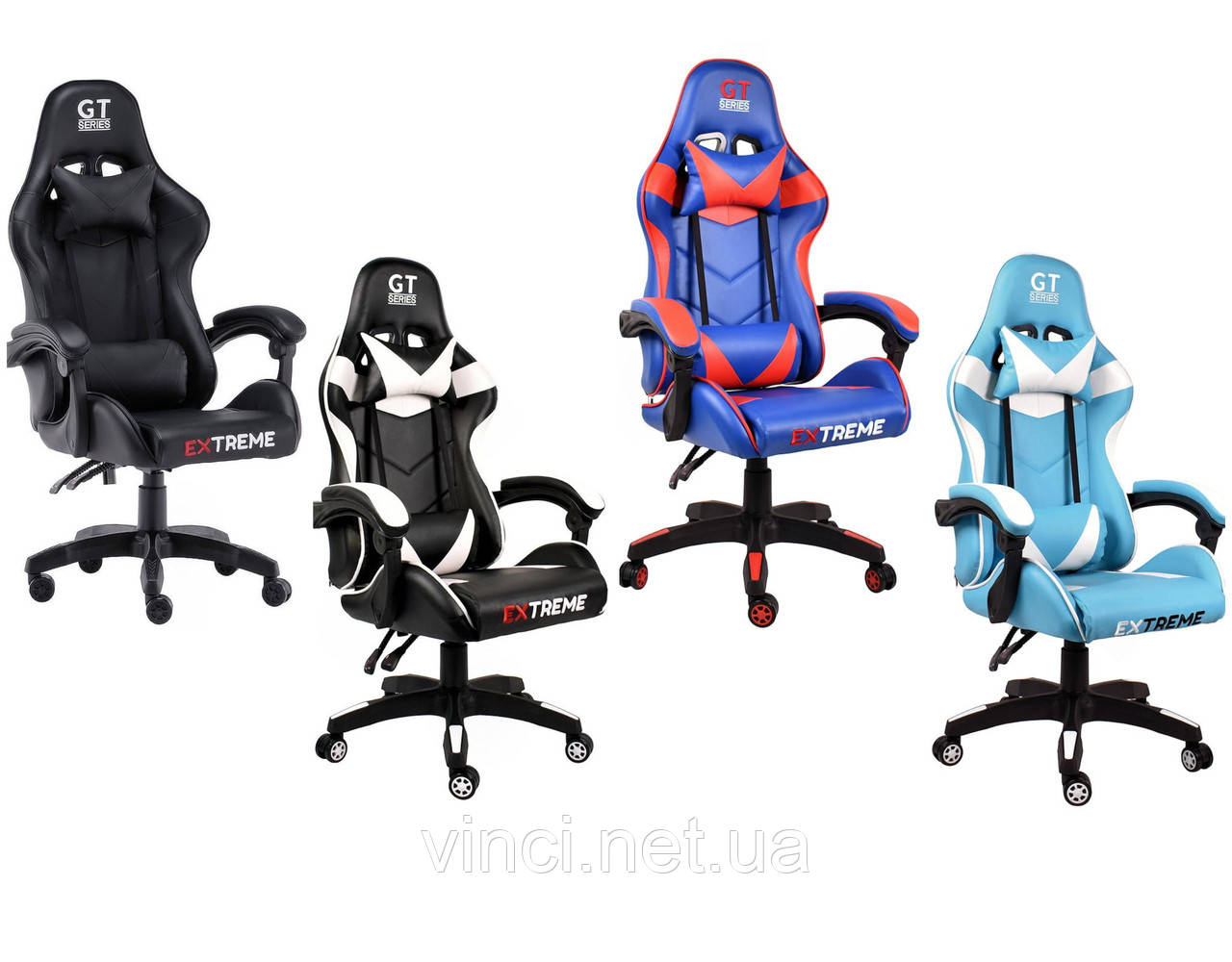 Крісло геймерське Extreme GT Компютерне крісло спортивне Кресло офисное компьютерное Стул игровой на колесах, фото 1