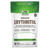 Органический эритритол NOW Foods, Real Food "Organic Erythritol" (454 г)