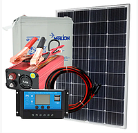 Переносная солнечная станция 150Вт с инвертором 1500/900Вт и АКБ 40Ач + USB зарядка "Т-150"