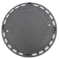 ЛЮК каналізаційний легкий «Садовий» 1т чорний із замком