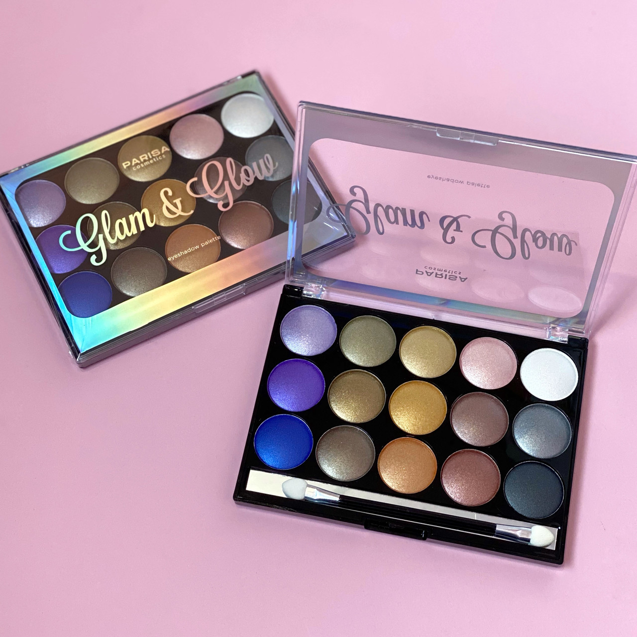 Палитра теней Parisa Cosmetics E-615 Glam & Glow Baked Eyeshadow Palette №2 - фото 1 - id-p1624052215