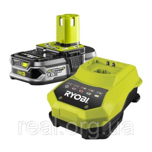 ✅ Акумулятор+зарядний пристрій RYOBI ONE+ RBC18L15 18V 1.5 A/h