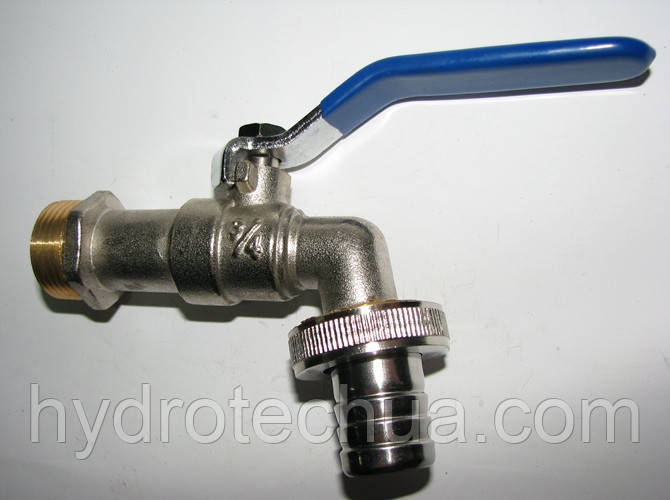 Кульовий кран садовий зі штуцером (3/4")