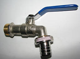 Кульовий кран садовий зі штуцером (3/4")