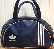Спортивная сумка для фитнеса Adidas, Адидас синяя с белым ( код: IBS025ZO )