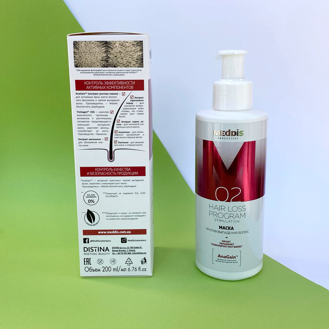 Маска проти випадіння волосся Meddis Hair Loss Program Stimulation Mask, фото 1