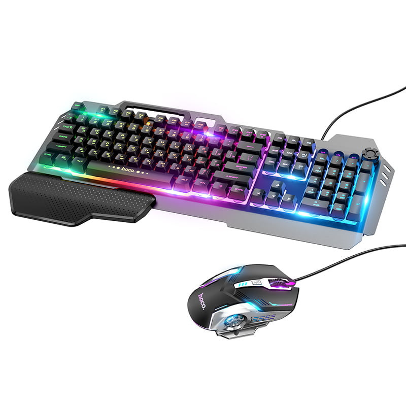 Ігрова клавіатура та миша Hoco GM12 RGB (RU)