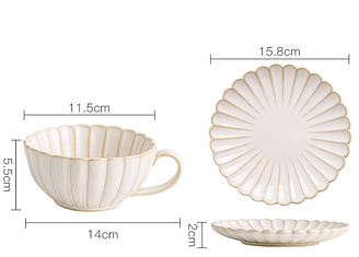Керамічна чашка. Модель RD-5445 Білий