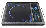 Инфракрасная плита Domotec MS-5842 2000W настольная черная электроплита 2000 Вт кухонная, фото 2