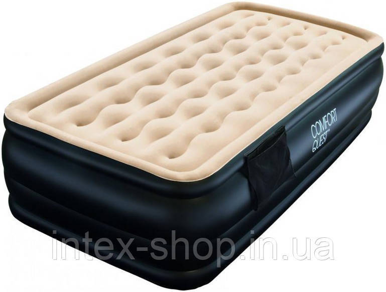 Bestway велюр-ліжко 67469 (191*97*43, см) з вбудованим насосом 220V