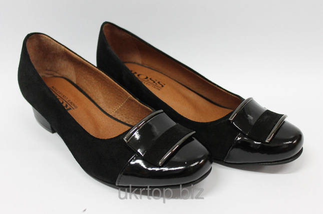 Чорні замшеві туфлі 36 розмір ROSS., фото 2