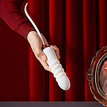 Пульсатор із вакуумним стимулятором Kistoy Cathy White на гнучкому зчепленні 777Store.com.ua, фото 6