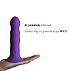 Ділдо з вібрацією Adrien Lastic Hitsens 3 Purple, відмінно для страпона, діаметр 4см, довжина 18,2 см, фото 5