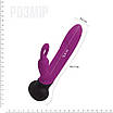 Вібратор з обертанням стовбура Adrien Lastic Mini Bonnie з петелькою для пальчика, фото 2