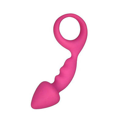 Анальна пробка Adrien Lastic Budy Pink зі стимулюючої ніжкою, макс. діаметр 2,5 см