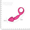 Анальна пробка Adrien Lastic Budy Pink зі стимулюючої ніжкою, макс. діаметр 2,5 см, фото 2