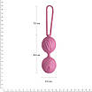 Вагінальні кульки Adrien Lastic Geisha Lastic Balls BIG Pink (L), діаметр 4см, вага 90гр, фото 2